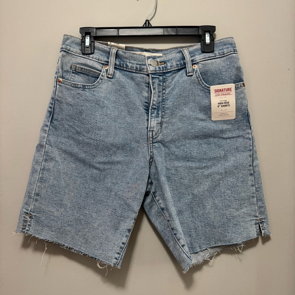 LEVI Signature Denim Men's Shorts - Light Blue